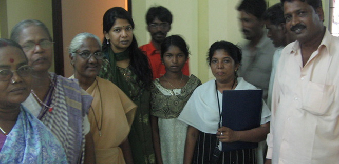 Meeting Kanimozhi MP together with UWF reps, regarding bonded labour & unorganized workers' issues