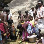 Hindu Puthirai Vannars celebrating their traditional feast to their gods of their community.